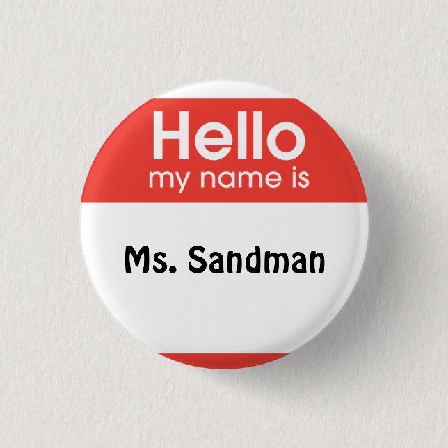 female anesthesia 1 inch round button (Front)