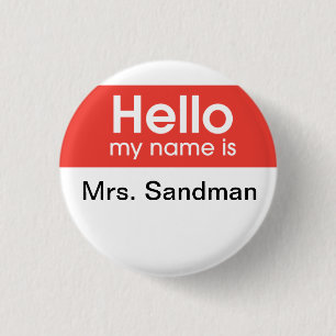 female anesthesia 1 inch round button