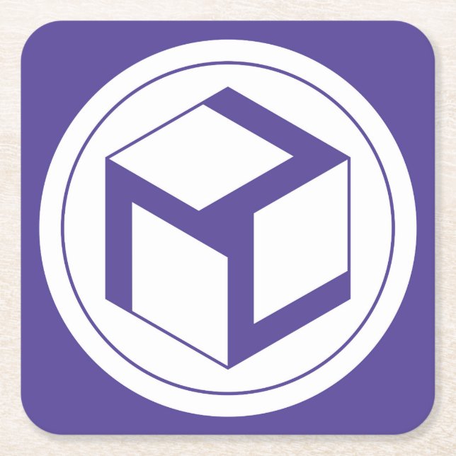 Female Antahkarana - Yin Antahkarana Square Paper Coaster (Front)