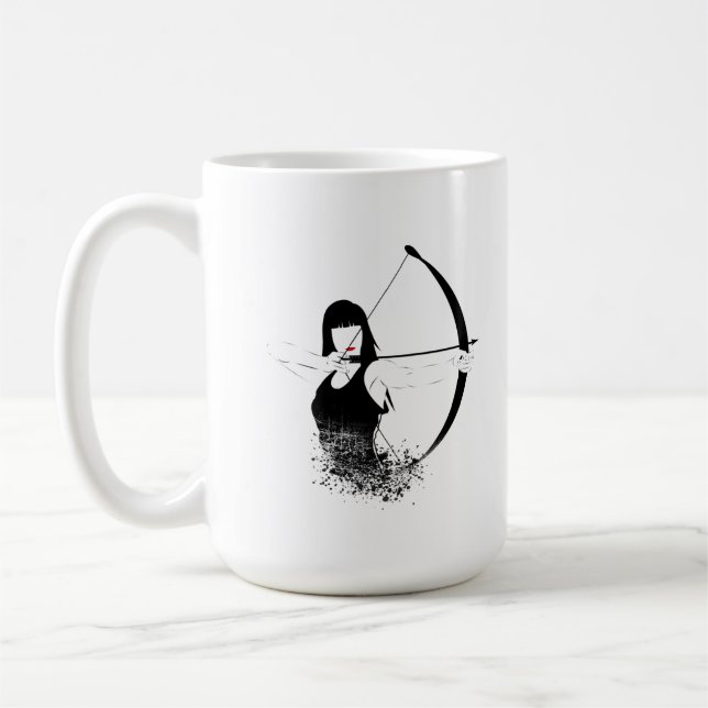 Female Archer Coffee Mug (Left)