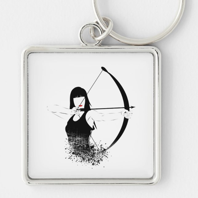 Female Archer Keychain (Front)