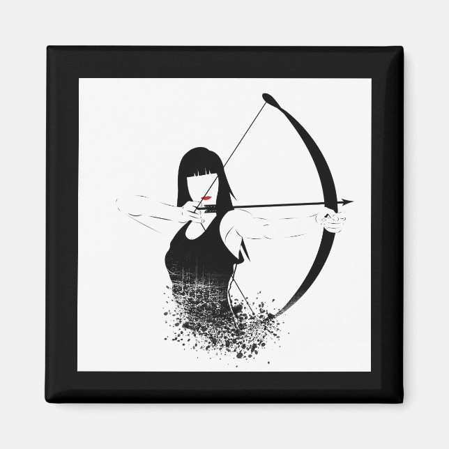 Female Archer Magnet (Front)