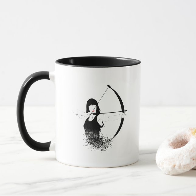 Female Archer Mug (With Donut)