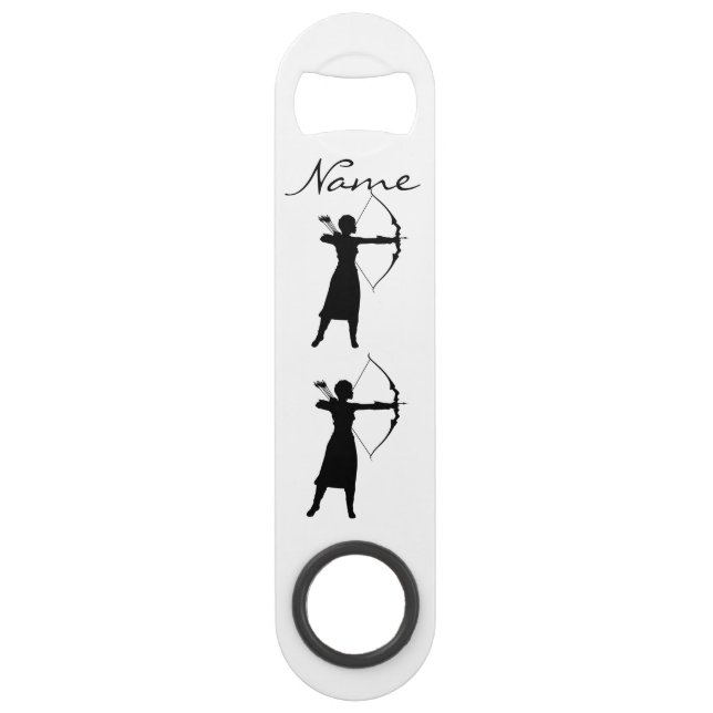 Female Archer Silhouette  Thunder_Cove Bar Key (Front)