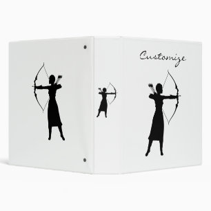 Female Archer Silhouette Thunder_Cove Binder