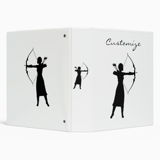 Female Archer Silhouette Thunder_Cove Binder (Background)