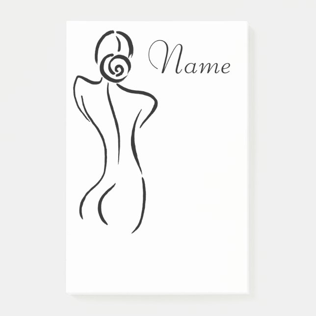 Female Art Illustration Thunder_Cove  Post-it Notes (Front)