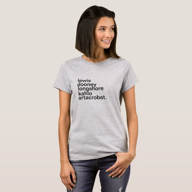 Female Artists T-Shirt (Front Full)