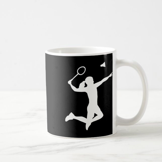 Female Badminton Player  Coffee Mug (Right)
