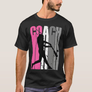 Female Baseball Player Instructor Softball Teacher T-Shirt