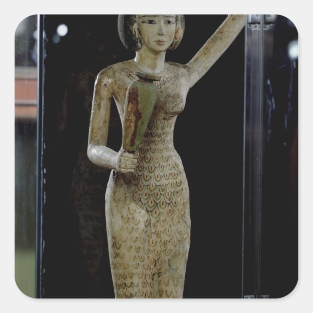 Female bearer of offerings carrying a water square sticker (Front)