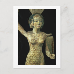 Female bearer of offerings carrying a water vase i postcard