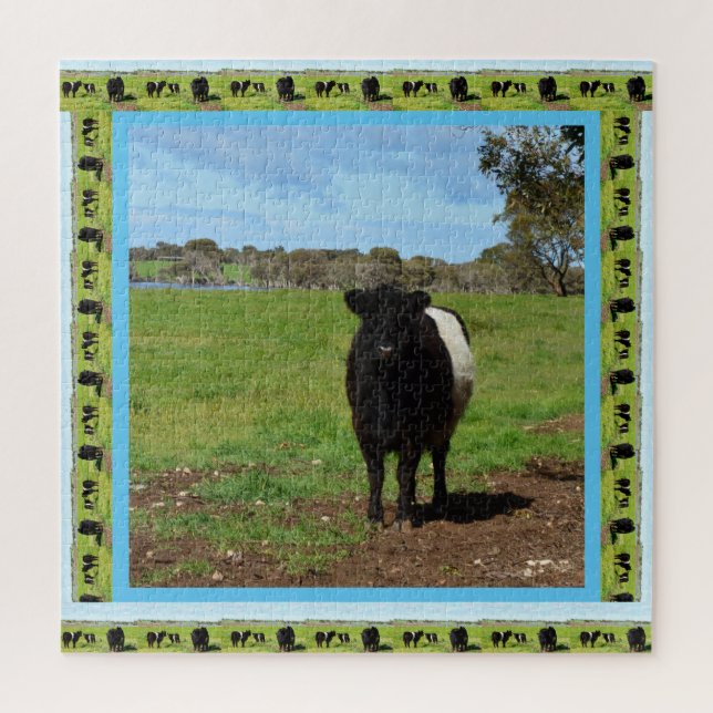 Female Belted Galloway Cow, Jigsaw Puzzle (Vertical)