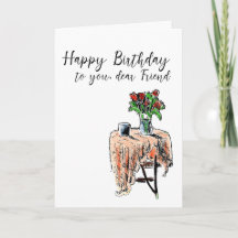 Female Birthday Card, Friendship card