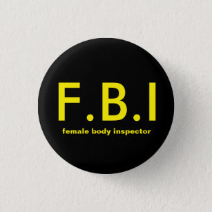 Female body Inspector 1 Inch Round Button