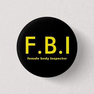 Female body Inspector 1 Inch Round Button