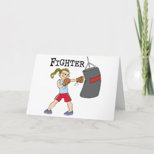 Female Boxer Card