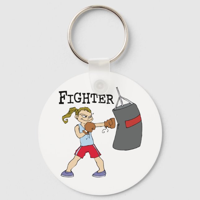 Female Boxer Keychain (Front)
