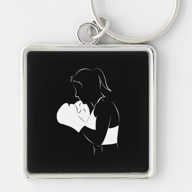 Female Boxer Keychain (Front)