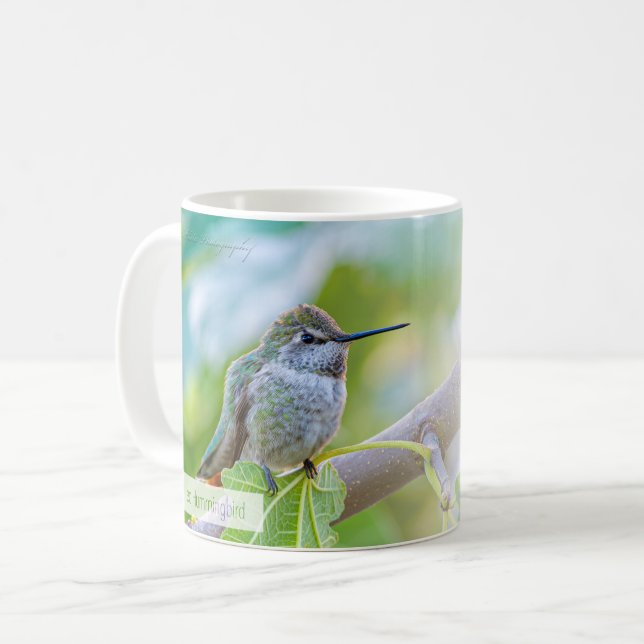 Female Broad-tailed Hummingbird Psalm 70:4 KJV Coffee Mug (Front Left)
