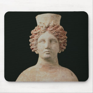 Female bust with kalathos from Ibiza, 5th century Mouse Pad