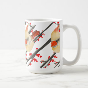 Female Cardinal Christmas Coffee Mug