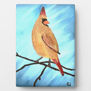 Female Cardinal Plaque