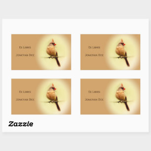 Female Cardinal Songbird Sticker