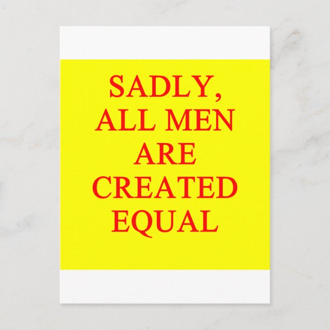 female chauvinist pig postcard (Front)