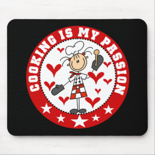 Female Chef Cooking Passion Mousepad