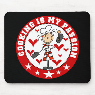 Female Chef Cooking Passion Mousepad