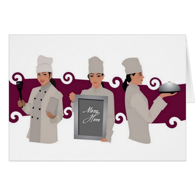 Female chef design (Front Horizontal)