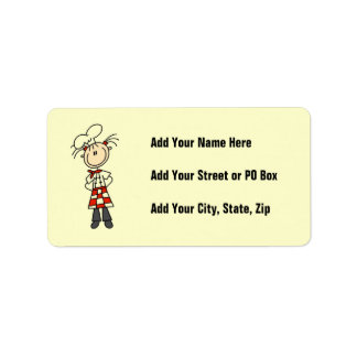 Female Chef Label
