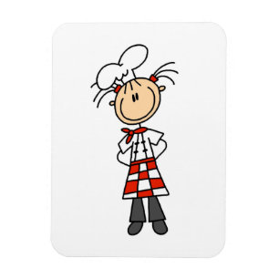Female Chef Magnet