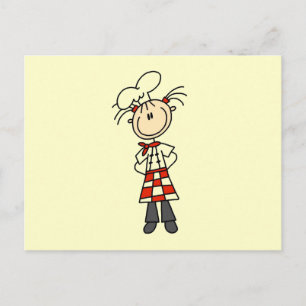 Female Chef Postcard