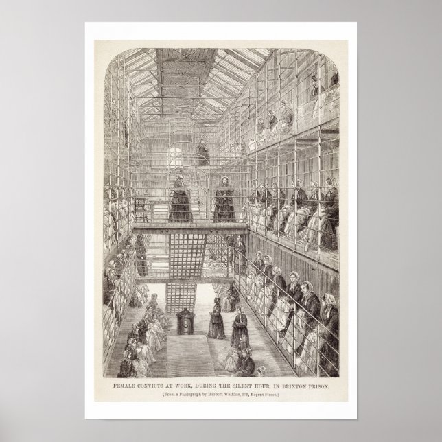 Female Convicts at Work during the Silent Hour in Poster (Front)