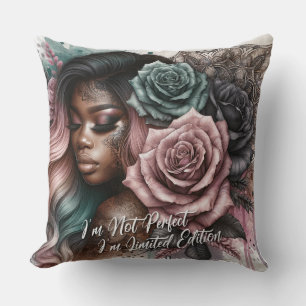Female Daily Affirmation  Throw Pillow