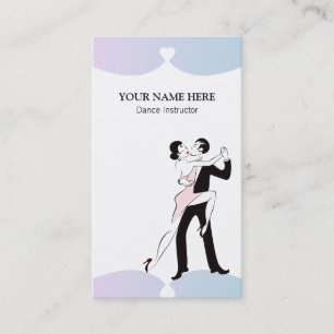 Female Dance Instructor Business Card Template