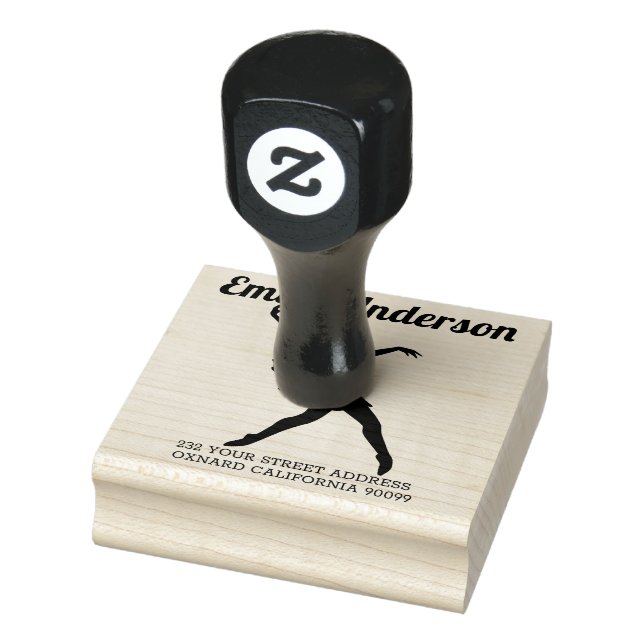 Female dance poses 2 rubber stamp (Stamp)