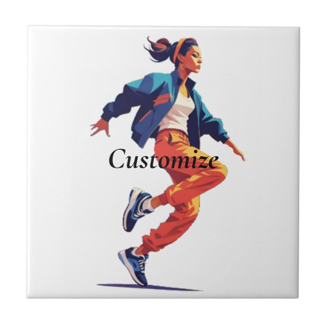 Female Dancer Hip Hop Thunder_Cove Tile (Front)