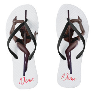 Female Dancer Thunder_Cove Flask Flip Flops