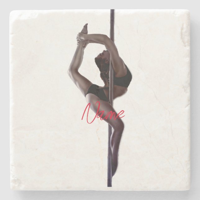 Female Dancer Thunder_Cove Stone Coaster (Front)