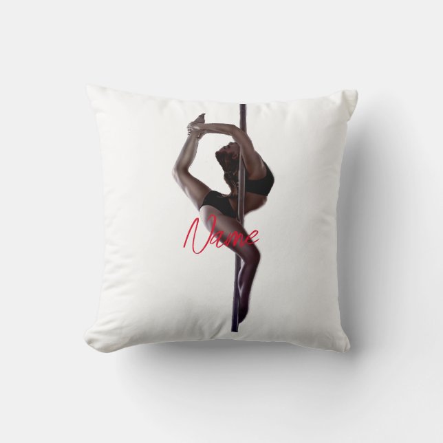 Female Dancer Thunder_Cove Throw Pillow (Front)