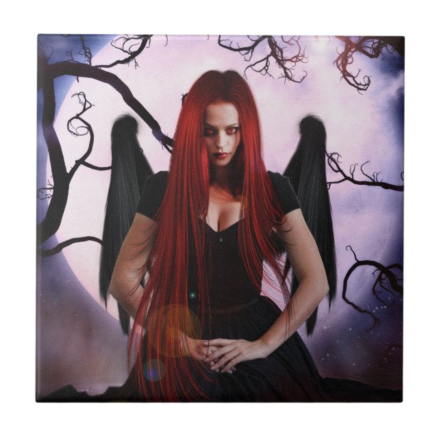 Female Demon Of The Night Tile (Front)