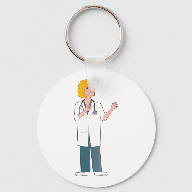 Female Doctor Keychain (Front)