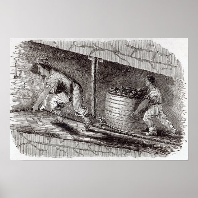 Female Drawer in a Coal-Pit at Little Bolton Poster (Front)