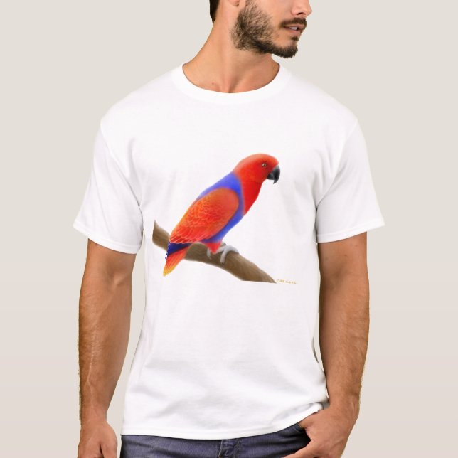 Female Eclectus Parrot T-Shirt (Front)
