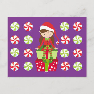 Female Elf with Candies Postcard