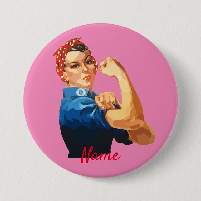 Female Empowerment Thunder_Cove 3 Inch Round Button (Front)