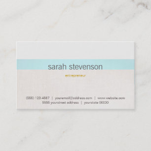 Female Entrepreneur Understated and Stylish Chic Business Card